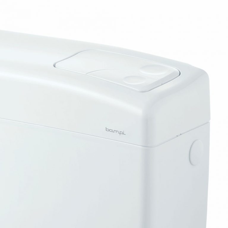 Cassetta WC Bampi CMULTY02 – Zaino Esterno A Bassa/media Posizione, Doppio Scarico, Bianco